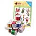 In The Hoop Christmas Ornaments Designs Collections CD with Madeira 18 Spool Gift Box Collection