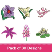 Flower Pack 1 embroidery design pack