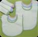 Gingham Baby Bibs and Burp Set embroidery blank