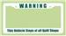 License Plate Frame - Warning embroidery equipment