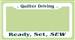 License Plate Frame - Quilter Driving embroidery equipment