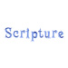 Scripture embroidery font