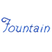 Fountain embroidery font