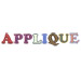 Applique embroidery font