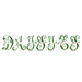 Daisies embroidery font