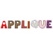 Applique embroidery font