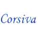 Corsiva embroidery font