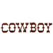 Cowboy embroidery font
