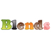 Blends embroidery font