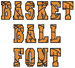 BASKETBALL Font embroidery font