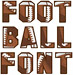 FOOTBALL Font embroidery font