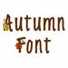 Autumn Font  embroidery font