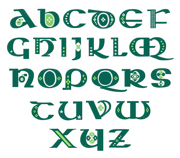 Celtic Alphabet Font