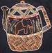 African Elephant Kettle Basic Kit hand embroidery