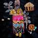 African Village Lady hand embroidery
