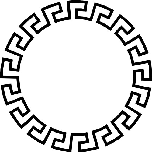 Embellishments Vector Design: GREEK KEY CIRCLE from Great Notions