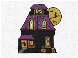 Haunted House Puzzle Embroidery Project Annthegran