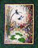 Dragonflies and Lilypads Watercolor Quilt Kit and Border Bundle embroidery quilting