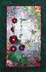 Hummingbirds and Hollyhocks Watercolor Quilt Kit and Border Bundle embroidery quilting