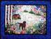 Chocolate Lab Watercolor Quilt Kit and Border Bundle embroidery quilting