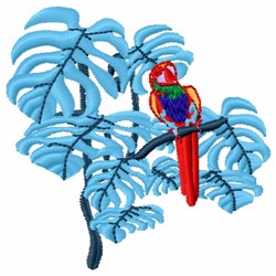 Macaw embroidery design
