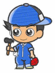 Mechanic embroidery design