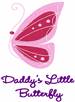 Daddys Little Butterfly embroidery design