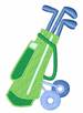 Golf embroidery design