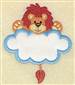 Lion In Cloud Applique embroidery design