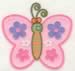 Floral Butterfly embroidery design