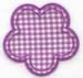 Gingham Flower Applique embroidery design