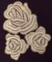 THree Lace Roses embroidery design