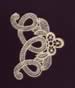 Lace Floral Swirl embroidery design