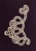 Lace Swirls and Flower embroidery design