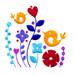 Birds In Flowers embroidery design