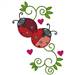 Ladybugs embroidery design