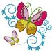 Butterflies embroidery design