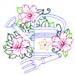 Gardening embroidery design
