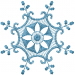 Floral Snowflake embroidery design
