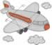 Airplane embroidery design