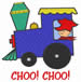 Choo Choo embroidery design