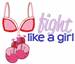 Fight Like A Girl embroidery design