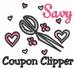 Coupon Clipper embroidery design