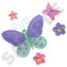 Butterflies with Flowers embroidery design