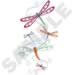 Dragonflies embroidery design
