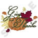 Give Thanks embroidery design