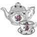 Victorian Tea Service embroidery design
