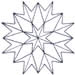 Kaleidoscope Outline embroidery design