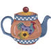 Rooster Tea Pot embroidery design