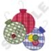 Gingham Ornaments embroidery design